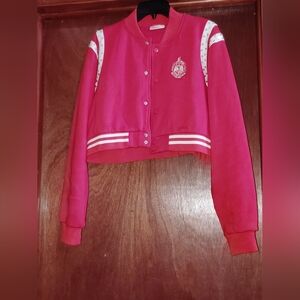 The Delta Box Cropped Varsity Jacket XL